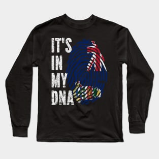 IT'S IN MY DNA Cayman Islands Flag Men Women Kids Long Sleeve T-Shirt